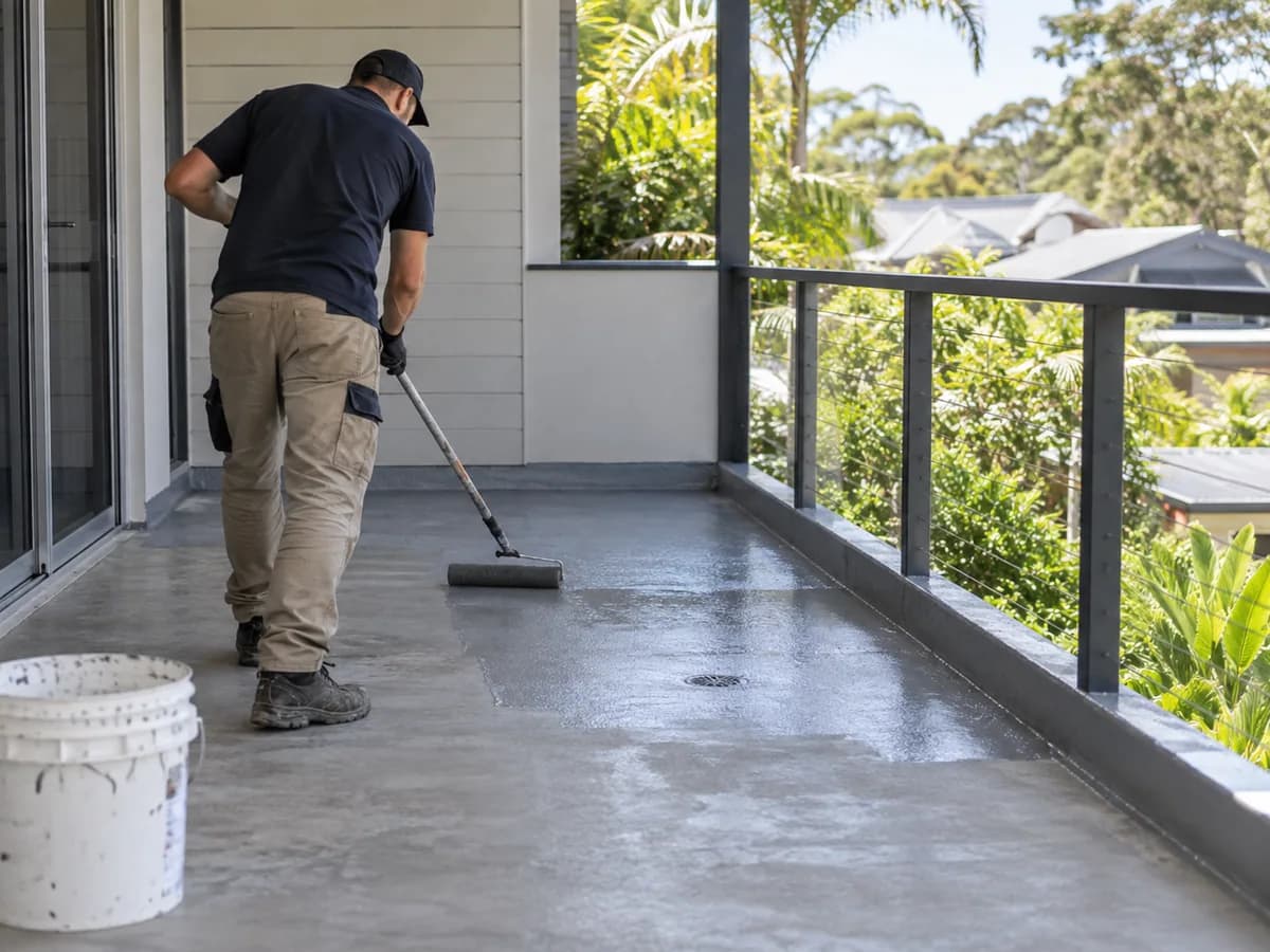 Illustrative balcony waterproofing service in Brisbane