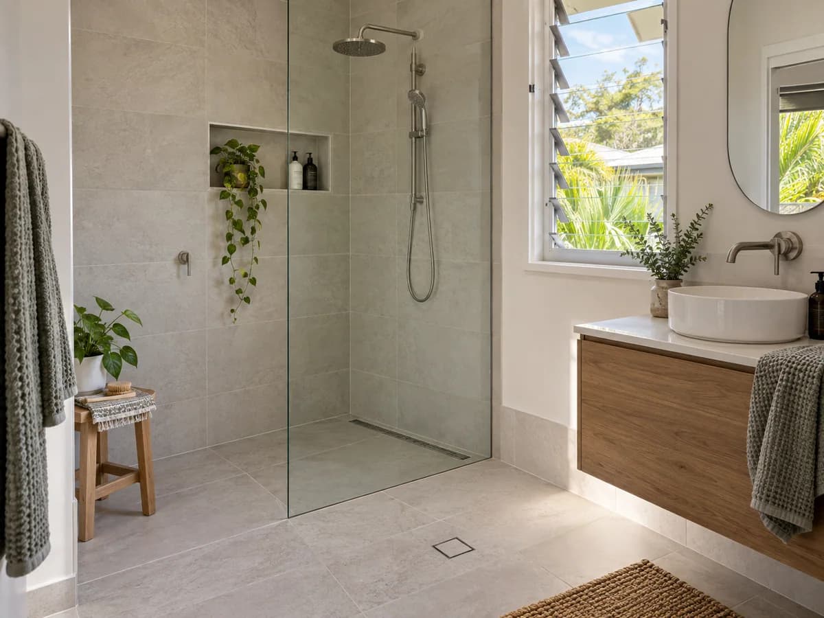 Illustrative residential wet-area context in Brisbane